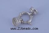 SSC215 5pcs 14.5mm sterling silver spring rings clasps