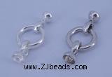 SSC216 5pcs 18mm sterling silver spring rings clasps