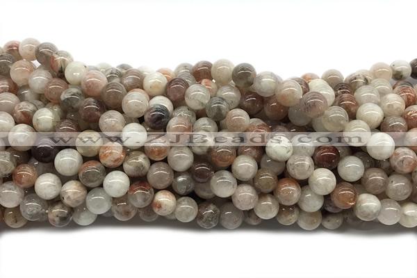 SUNS16 15 inches 8mm round golden sunstone gemstone beads