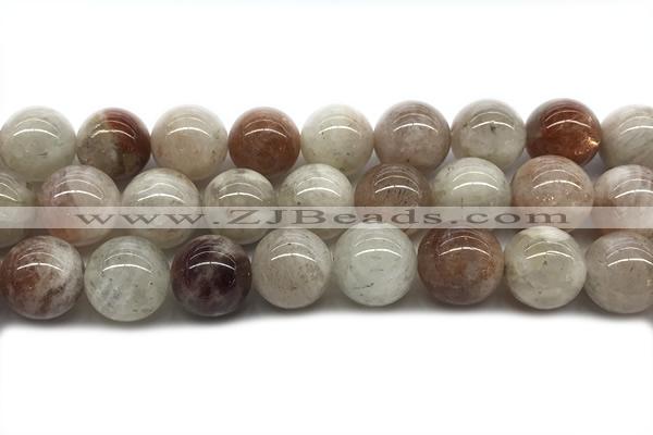 SUNS18 15 inches 12mm round golden sunstone gemstone beads