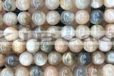 SUNS22 15 inches 10mm round sunstone gemstone beads