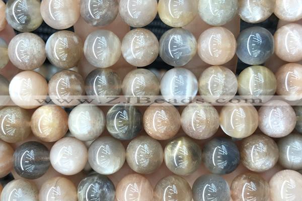 SUNS22 15 inches 10mm round sunstone gemstone beads