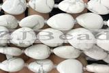 TEAR03 15 inches 13*18mm flat teardrop howlite turquoise beads