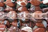 TEAR27 15 inches 13*18mm flat teardrop red jasper beads