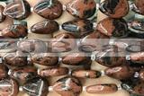 TEAR28 15 inches 13*18mm flat teardrop mahogany obsidian beads