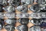 TEAR34 15 inches 13*18mm flat teardrop black labradorite beads