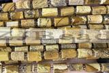 TUBE109 15 inches 6*11mm - 8*14mm faceted tube picture jasper beads