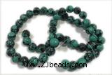 TURQ101 15 inches 4mm round synthetic turquoise beads