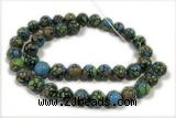 TURQ110 15 inches 12mm round synthetic turquoise beads