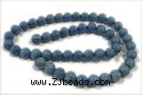 TURQ116 15 inches 4mm round synthetic turquoise beads