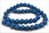 TURQ125 15 inches 12mm round synthetic turquoise beads