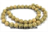 TURQ151 15 inches 4mm round synthetic turquoise beads