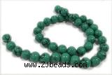 TURQ181 15 inches 4mm round synthetic turquoise beads