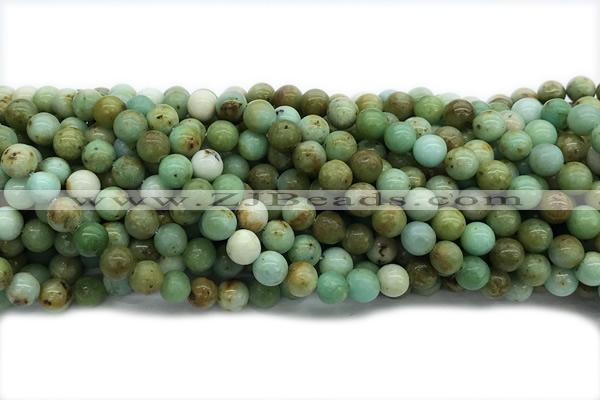 TURQ222 15 inches 8mm round Mongolian turquoise beads
