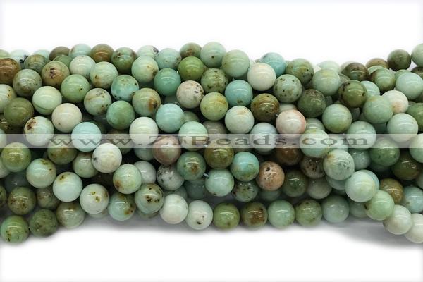 TURQ224 15 inches 12mm round Mongolian turquoise beads