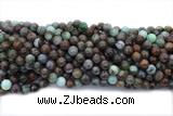 TURQ226 15 inches 8mm round chrysocolla gemstone beads