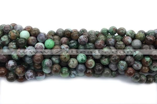 TURQ227 15 inches 10mm round chrysocolla gemstone beads