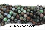 TURQ228 15 inches 12mm round chrysocolla gemstone beads